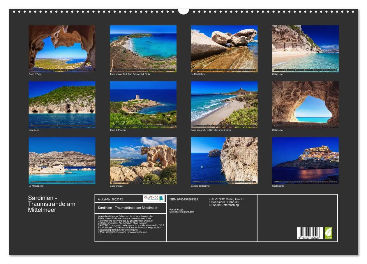 Bild: 9783457882528 | Sardinien - Traumstrände am Mittelmeer (Wandkalender 2026 DIN A2...