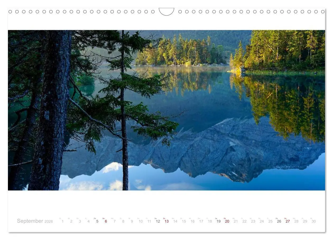 Bild: 9783516042528 | Unterwegs am Eibsee (Wandkalender 2026 DIN A3 quer), CALVENDO...