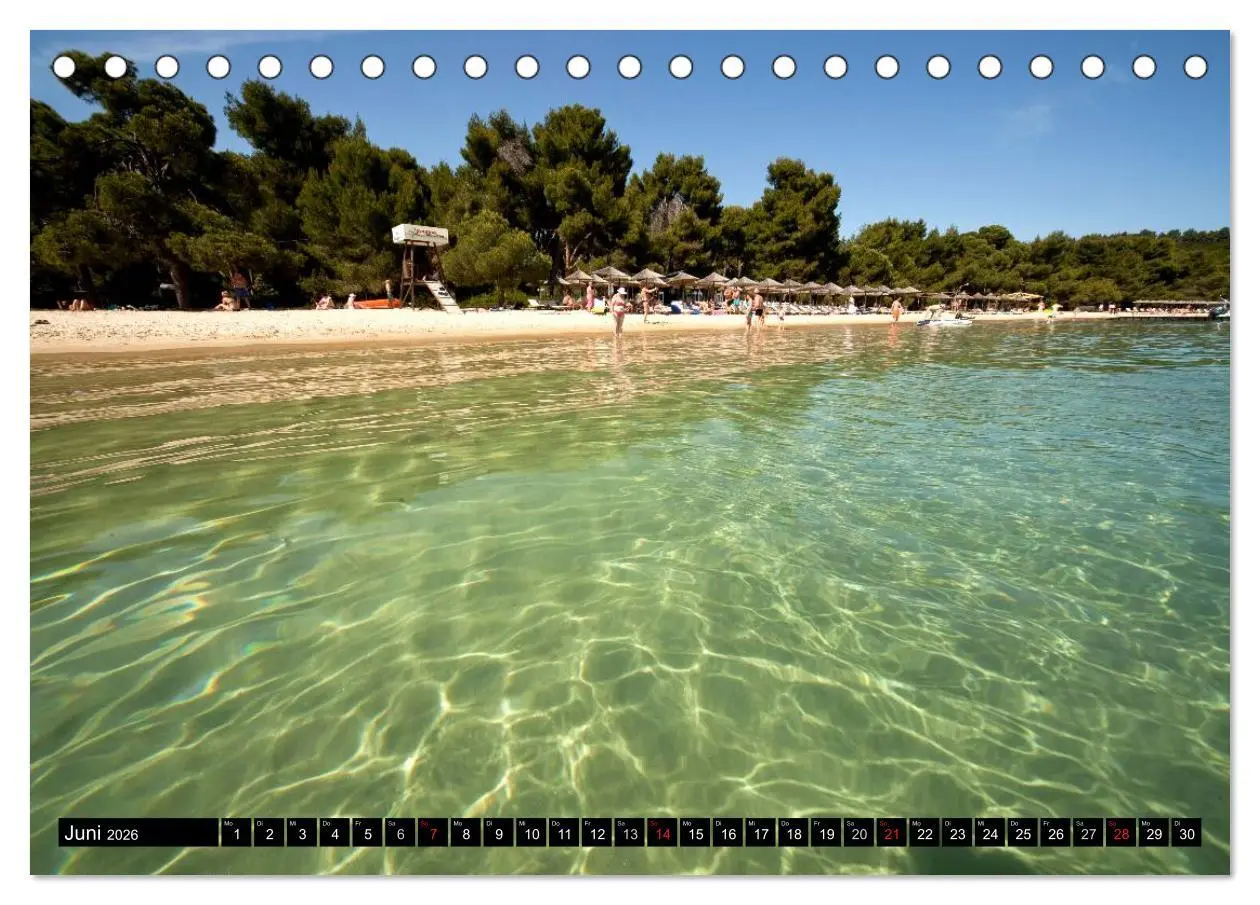 Bild: 9783516112528 | Skiathos + Skopelos (Tischkalender 2026 DIN A5 quer), CALVENDO...