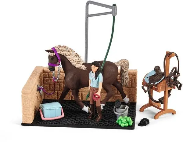 Cover: 4059433572628 | Schleich Horse Club 42438 - Waschplatz mit Emily &amp; Luna, Spielset