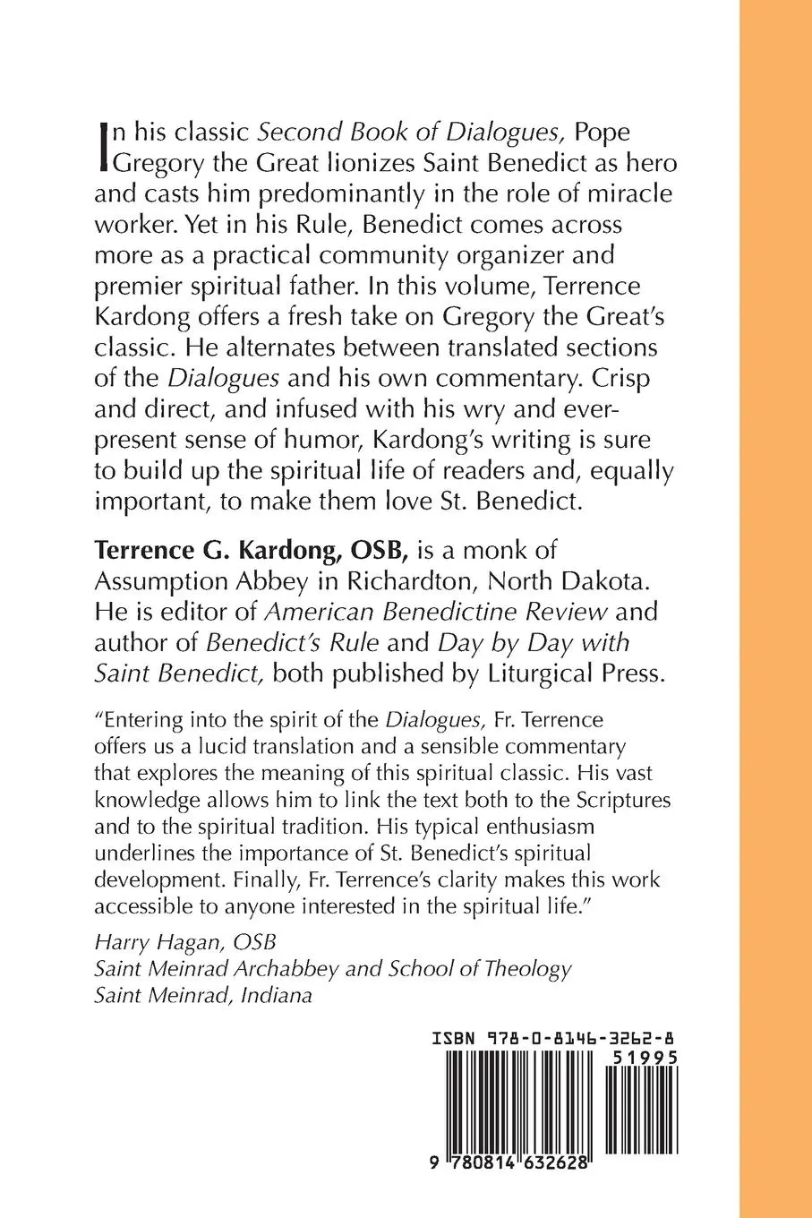 Rückseite: 9780814632628 | Life of Saint Benedict by Gregory the Great | Terrence G Kardong