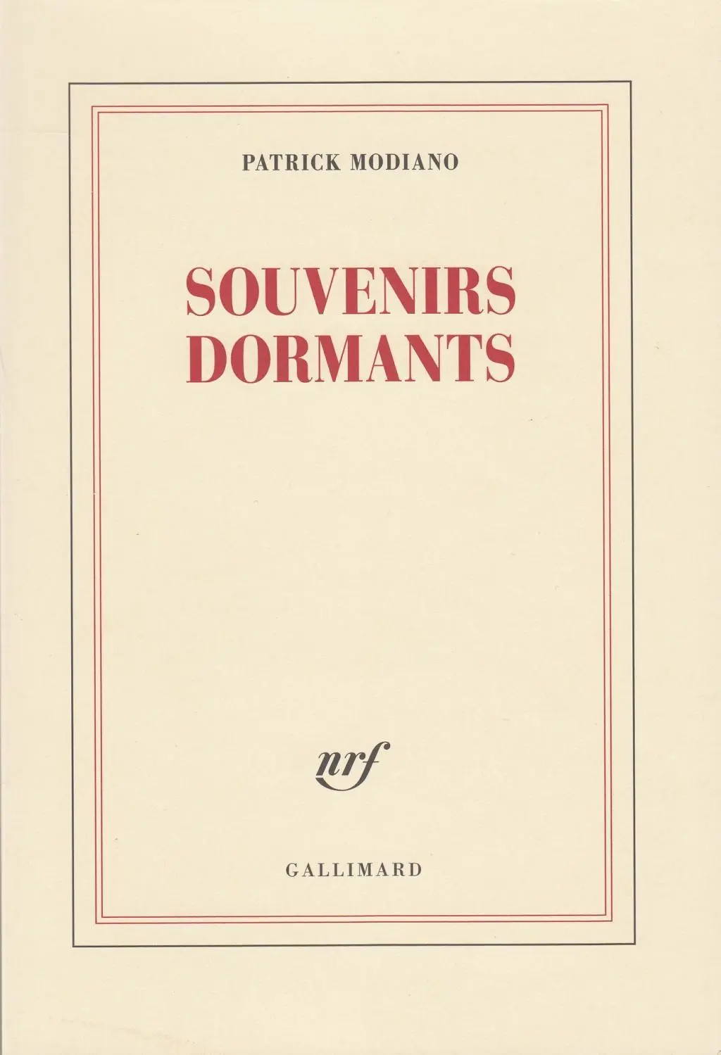 Cover: 9782072832628 | Souvenirs dormants | Patrick Modiano | Taschenbuch | 114 S. | 2019