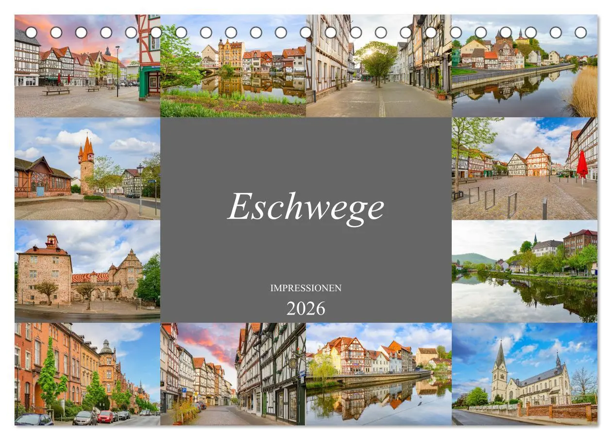 Cover: 9783457632628 | Eschwege Impressionen (Tischkalender 2026 DIN A5 quer), CALVENDO...