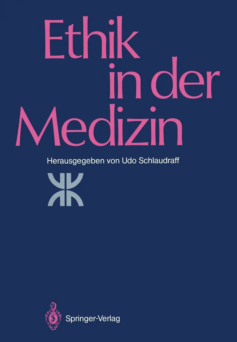 Cover: 9783540172628 | Ethik in der Medizin | Udo Schlaudraff | Taschenbuch | x | Deutsch