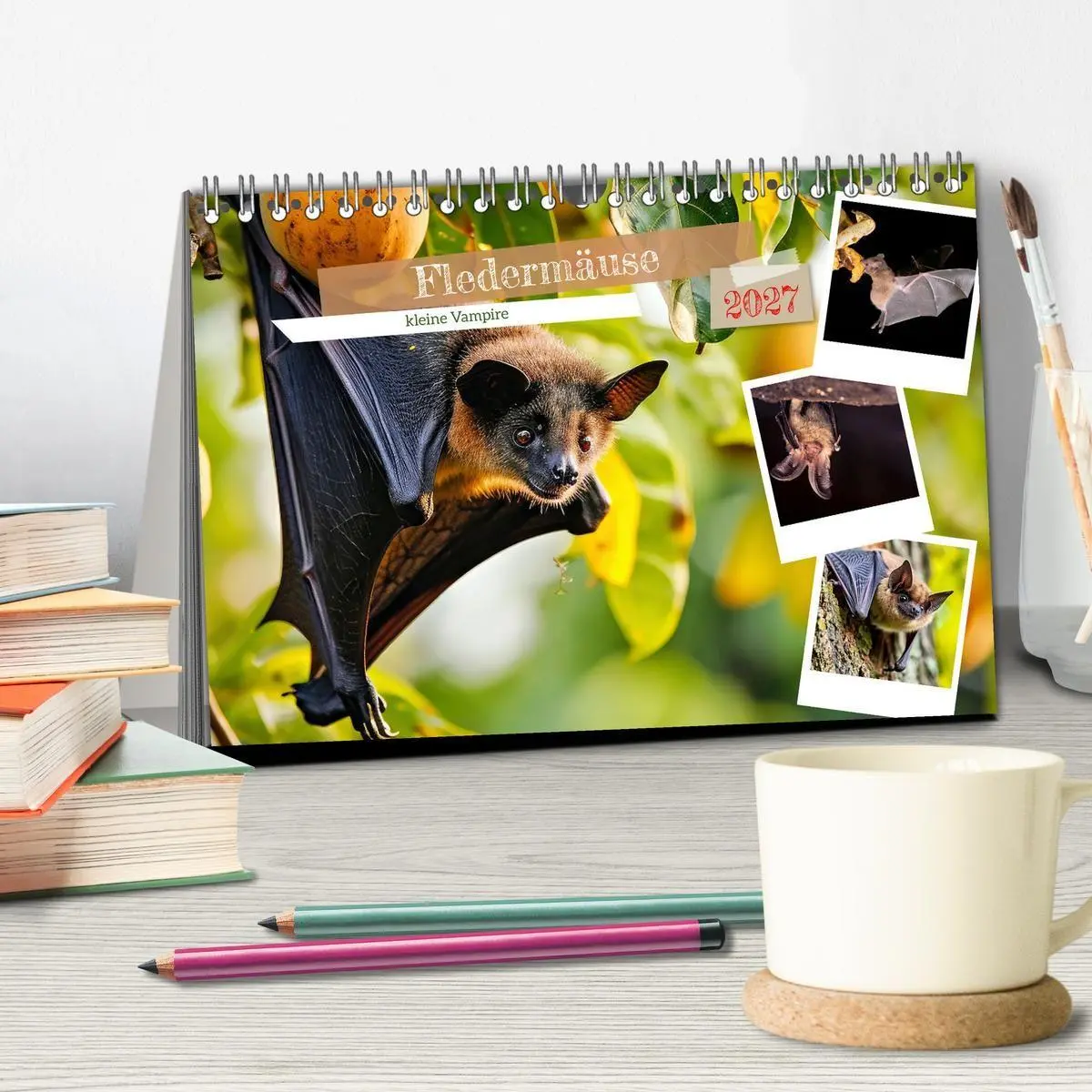 Bild: 9783569052628 | Fledermäuse - kleine Vampire (Tischkalender 2027 DIN A5 quer),...