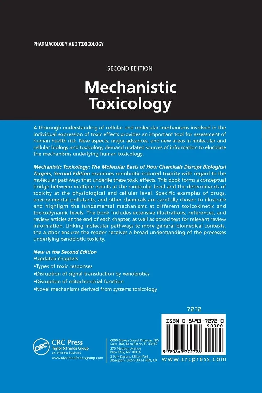 Rückseite: 9780849372728 | Mechanistic Toxicology | Urs A. Boelsterli | Taschenbuch | Englisch