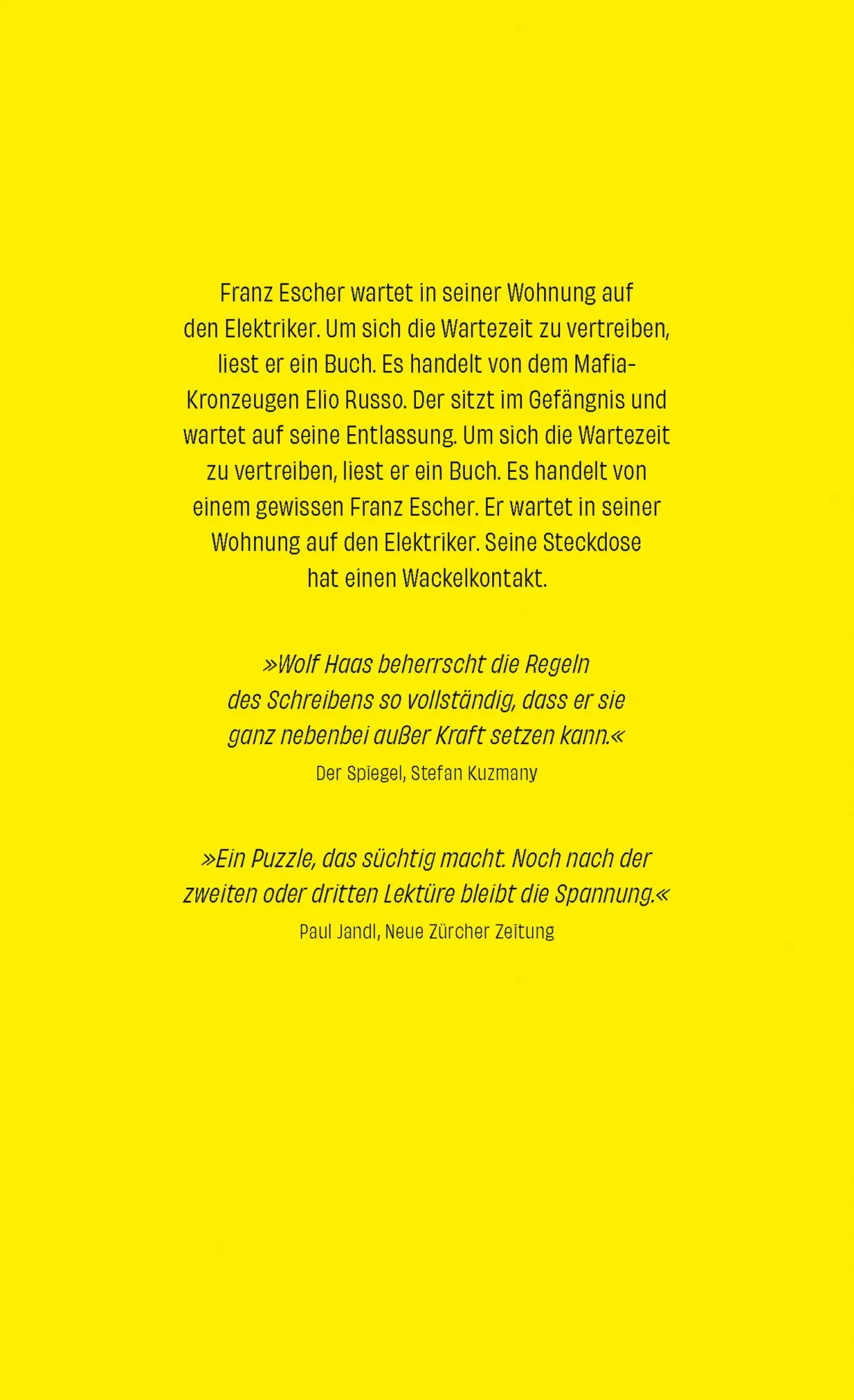 Bild: 9783446282728 | Wackelkontakt | Roman | Wolf Haas | Buch | 240 S. | Deutsch | 2025