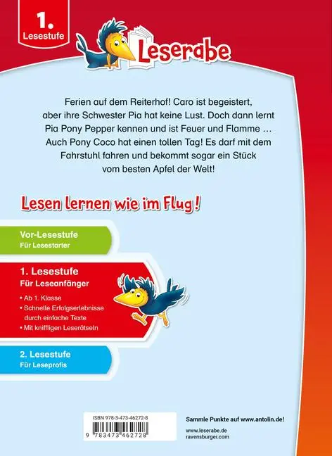 Bild: 9783473462728 | Leserabe - Sonderausgaben - Rabenstarke Ponygeschichten für Erstleser