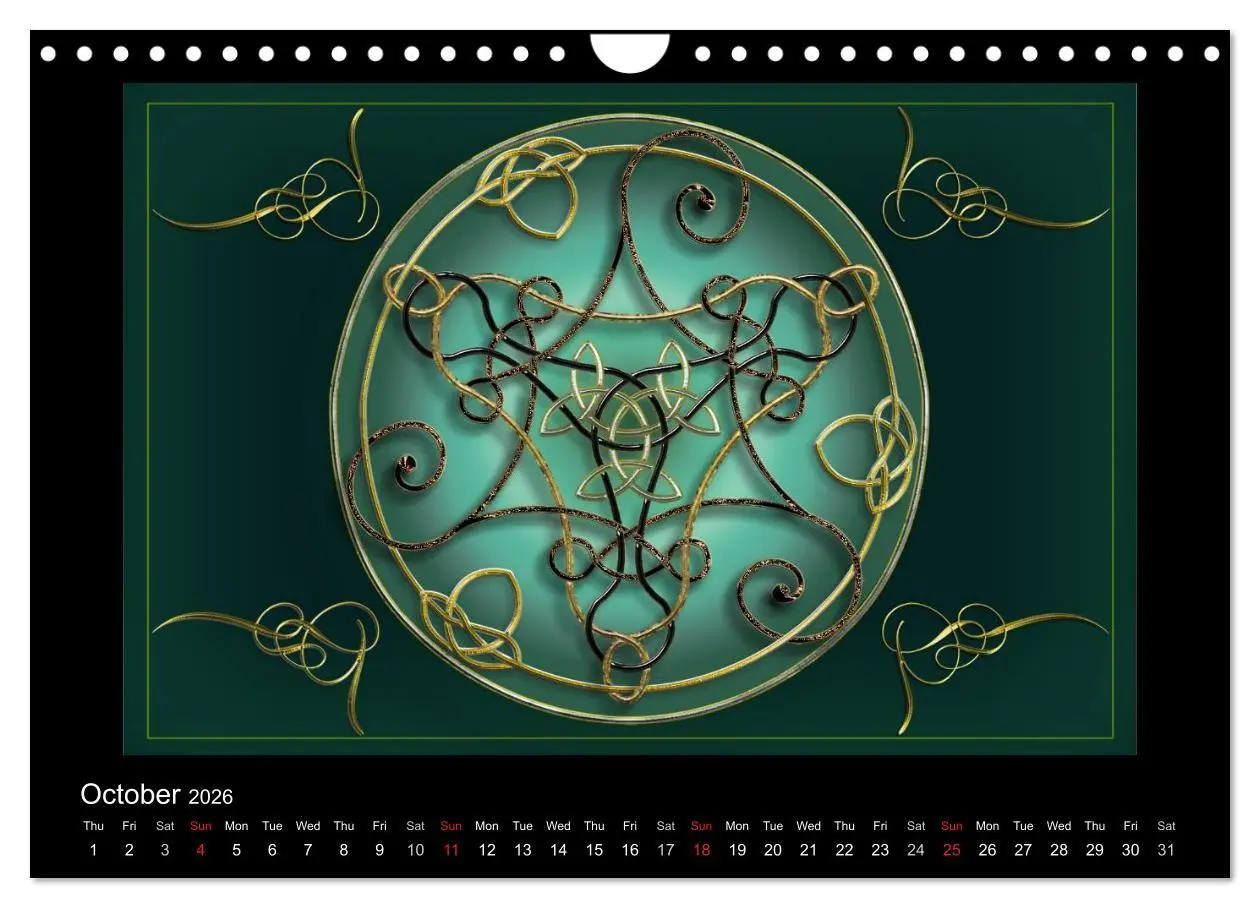 Bild: 9783516572728 | Celtic Symbols (Wall Calendar 2026 DIN A4 landscape), CALVENDO 12...