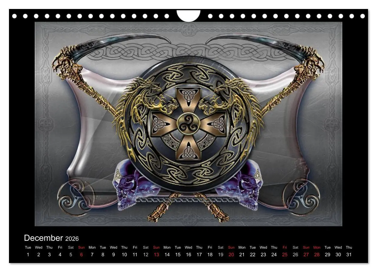 Bild: 9783516572728 | Celtic Symbols (Wall Calendar 2026 DIN A4 landscape), CALVENDO 12...