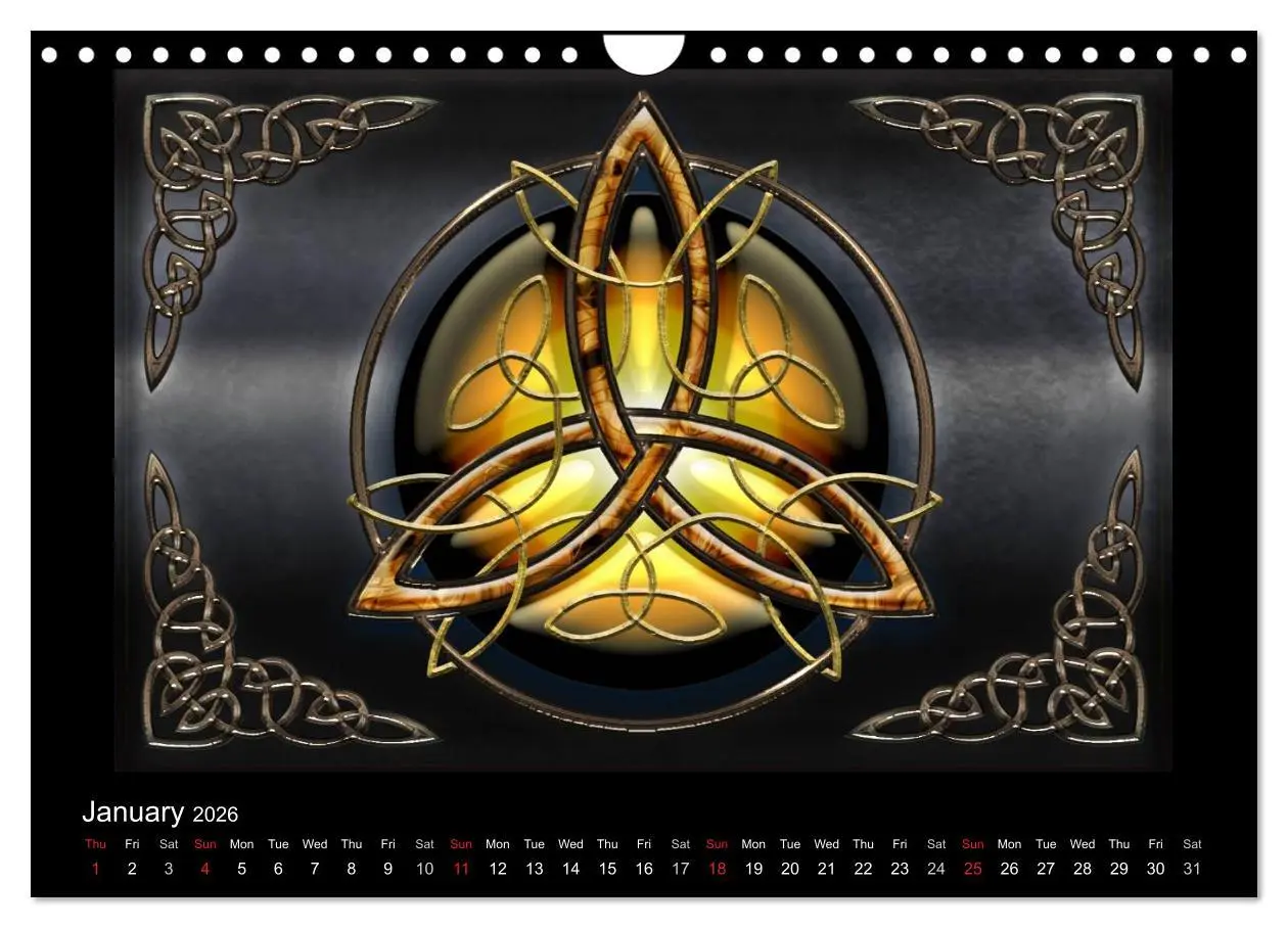 Bild: 9783516572728 | Celtic Symbols (Wall Calendar 2026 DIN A4 landscape), CALVENDO 12...