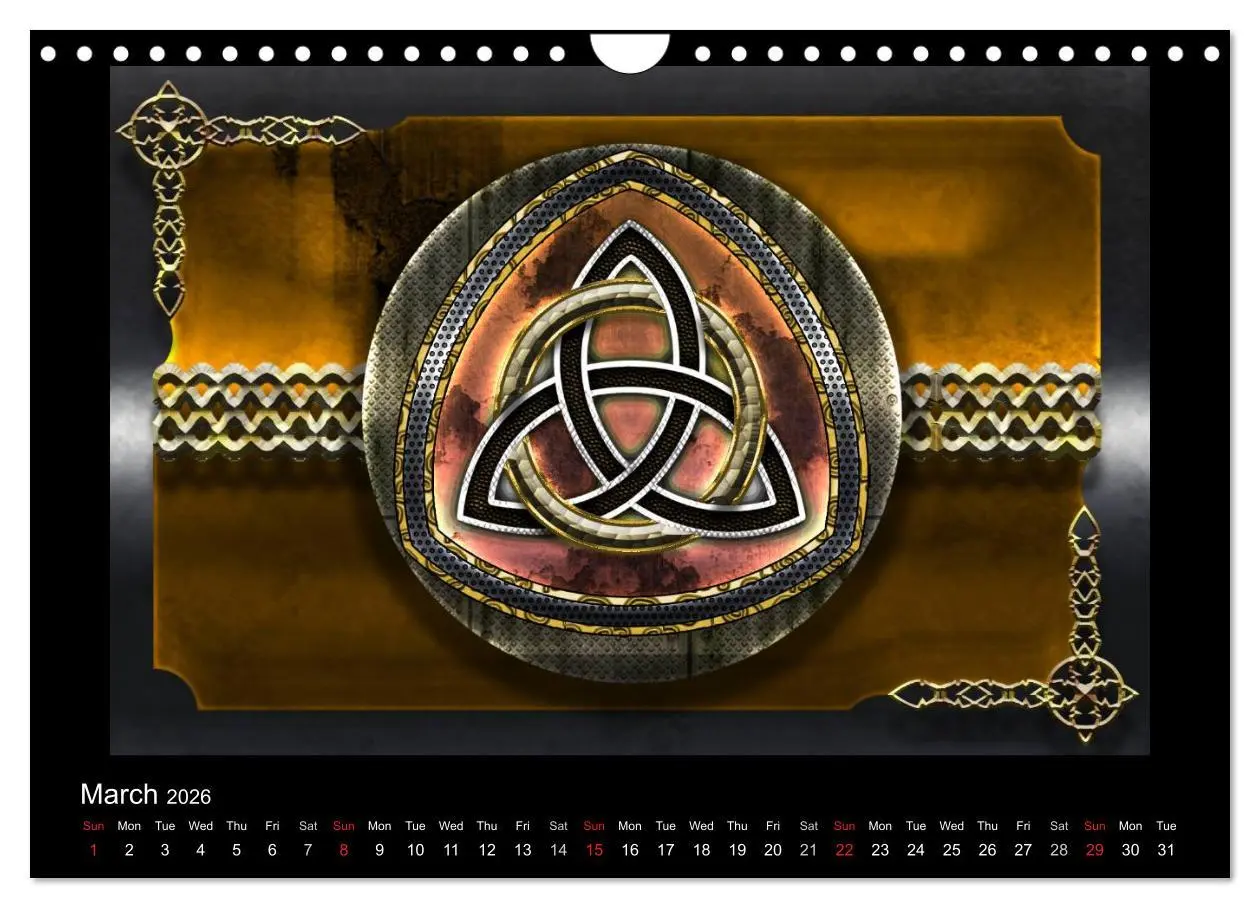 Bild: 9783516572728 | Celtic Symbols (Wall Calendar 2026 DIN A4 landscape), CALVENDO 12...