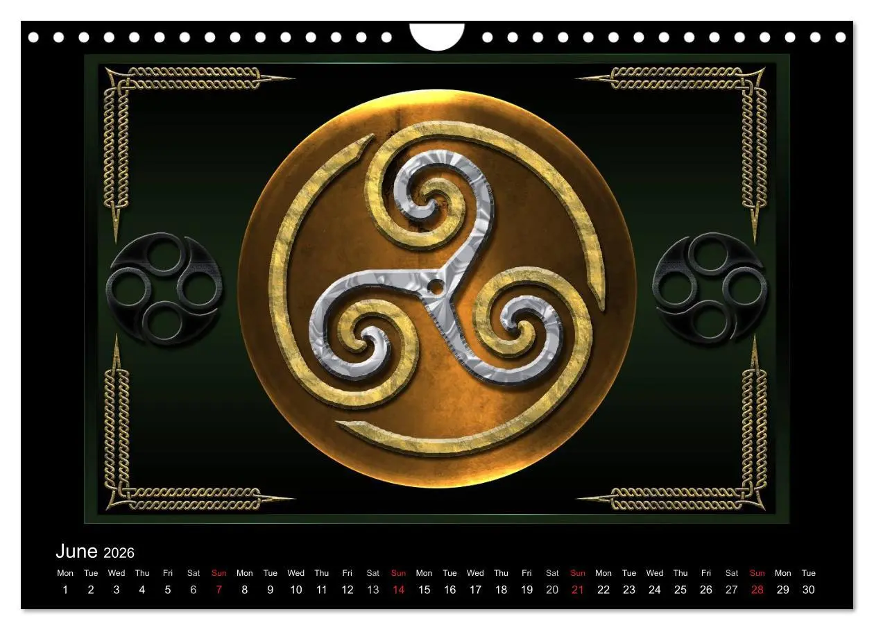 Bild: 9783516572728 | Celtic Symbols (Wall Calendar 2026 DIN A4 landscape), CALVENDO 12...