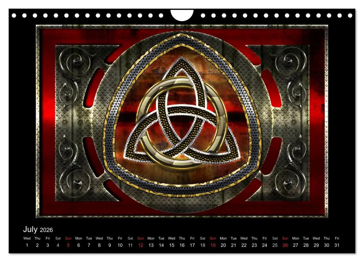 Bild: 9783516572728 | Celtic Symbols (Wall Calendar 2026 DIN A4 landscape), CALVENDO 12...