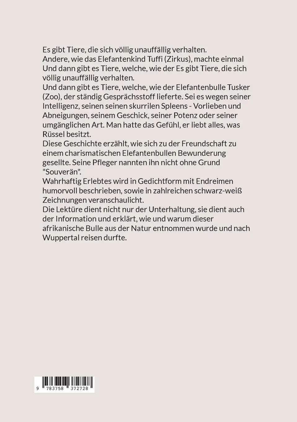 Rückseite: 9783758372728 | Tusker versus Tuffi | Ernst Nowak | Taschenbuch | 80 S. | Deutsch