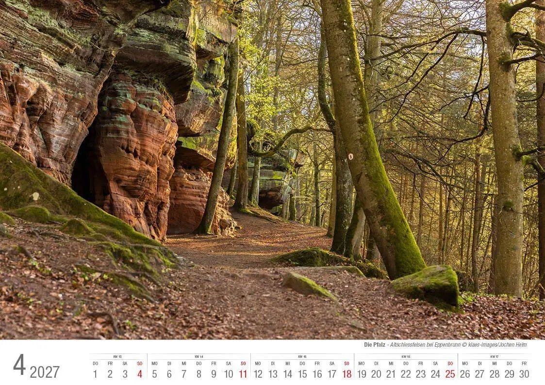 Bild: 9783965352728 | Die Pfalz 2027 Bildkalender A4 quer, spiralgebunden | Holger Klaes