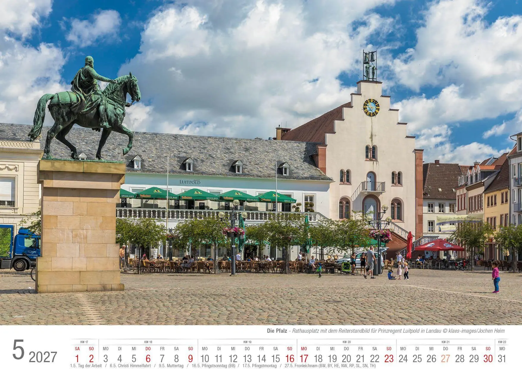 Bild: 9783965352728 | Die Pfalz 2027 Bildkalender A4 quer, spiralgebunden | Holger Klaes