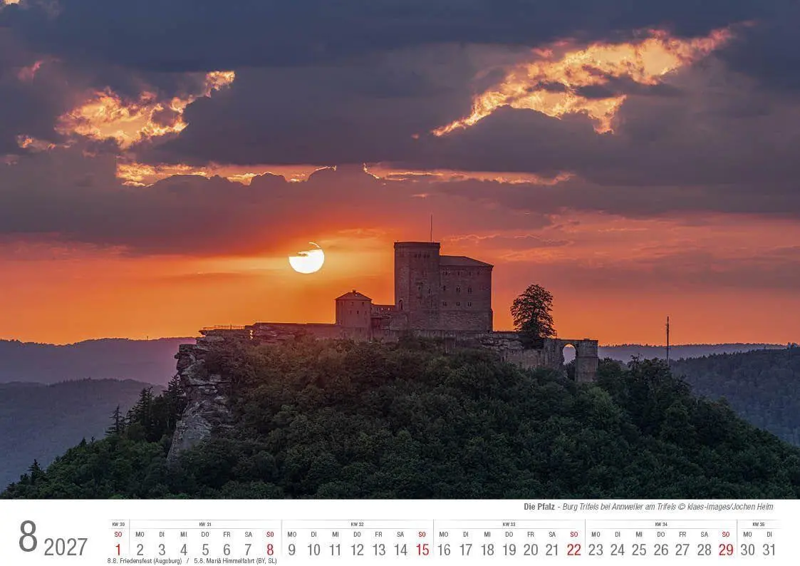 Bild: 9783965352728 | Die Pfalz 2027 Bildkalender A4 quer, spiralgebunden | Holger Klaes