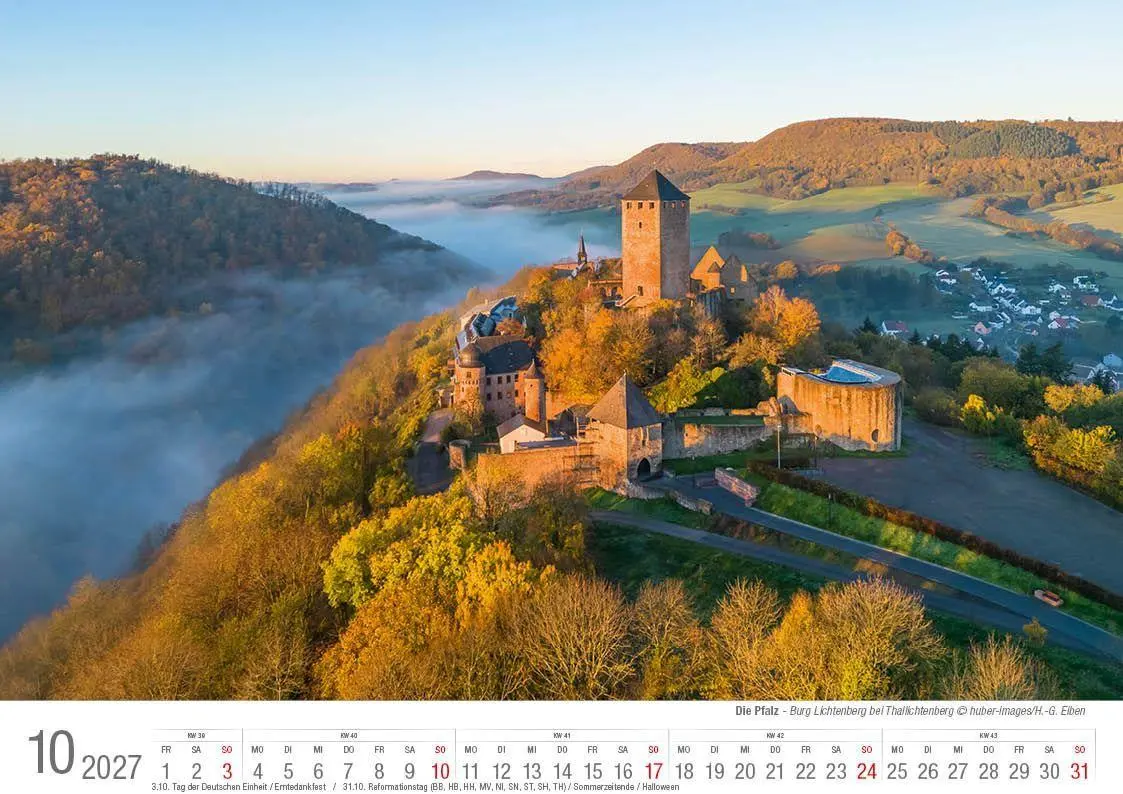 Bild: 9783965352728 | Die Pfalz 2027 Bildkalender A4 quer, spiralgebunden | Holger Klaes