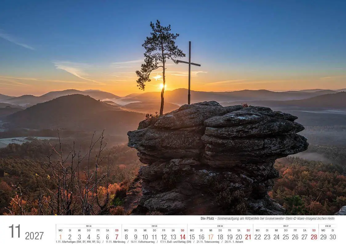 Bild: 9783965352728 | Die Pfalz 2027 Bildkalender A4 quer, spiralgebunden | Holger Klaes