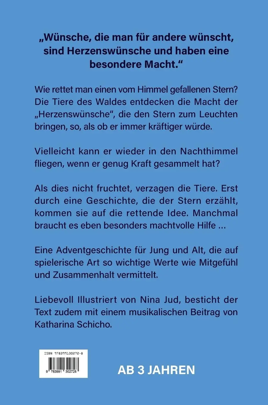 Rückseite: 9783991302728 | Vom Stern, der vom Himmel fiel | Adventgeschichte | Sandra Jud | Buch