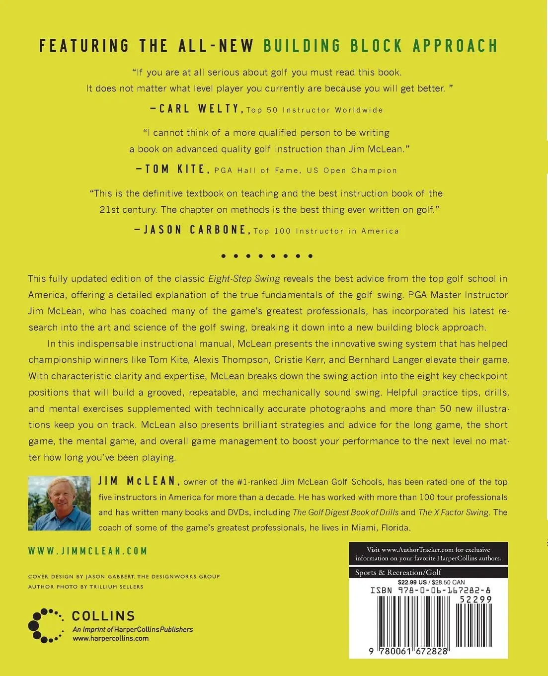 Rückseite: 9780061672828 | The Eight-Step Swing, 3rd Edition (Revised, Updated) | Jim Mclean