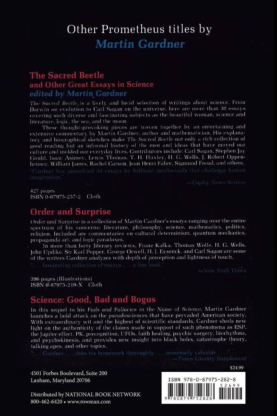Rückseite: 9780879752828 | The Magic Numbers of Dr. Matrix | Martin Gardner (u. a.) | Taschenbuch