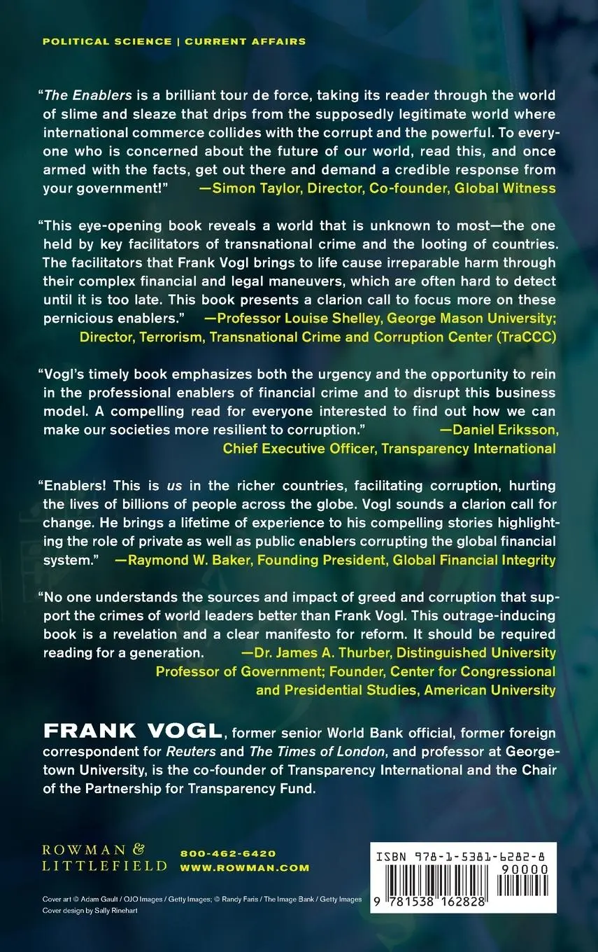 Rückseite: 9781538162828 | The Enablers | Frank Vogl | Buch | Gebunden | Englisch | 2021