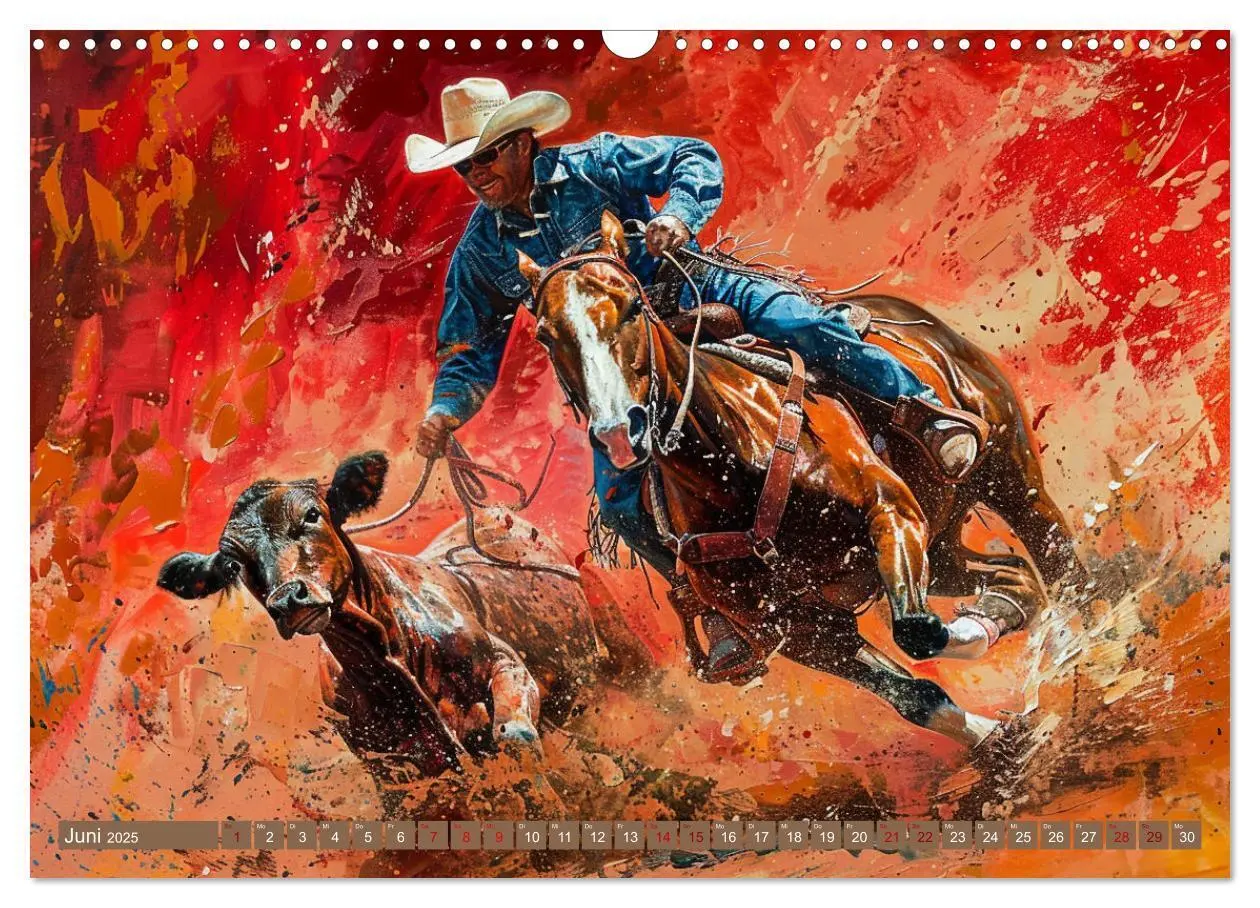 Bild: 9783383812828 | Pferde, Staub und Freiheit (Wandkalender 2025 DIN A3 quer),...
