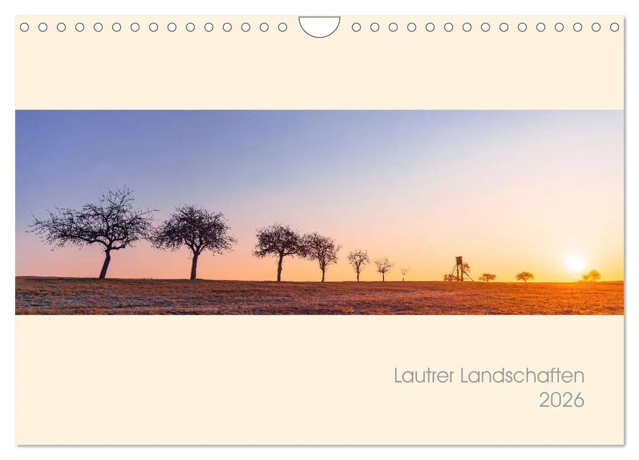 Cover: 9783457922828 | Lautrer Landschaften 2026 (Wandkalender 2026 DIN A4 quer), CALVENDO...
