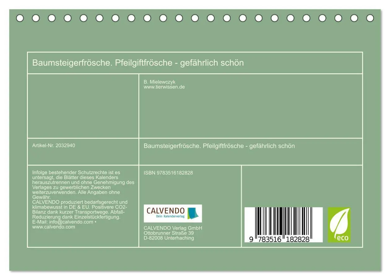Bild: 9783516182828 | Baumsteigerfrösche. Pfeilgiftfrösche - gefährlich schön...