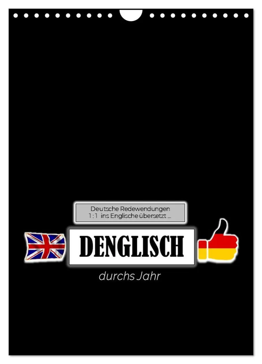 Cover: 9783516322828 | DENGLISCH durchs Jahr (Wandkalender 2026 DIN A4 hoch), CALVENDO...