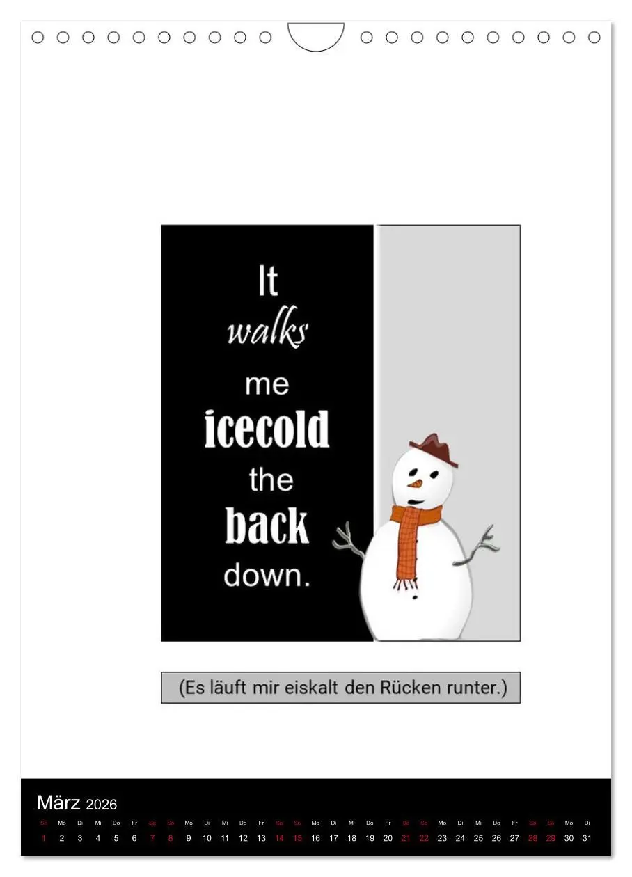 Bild: 9783516322828 | DENGLISCH durchs Jahr (Wandkalender 2026 DIN A4 hoch), CALVENDO...