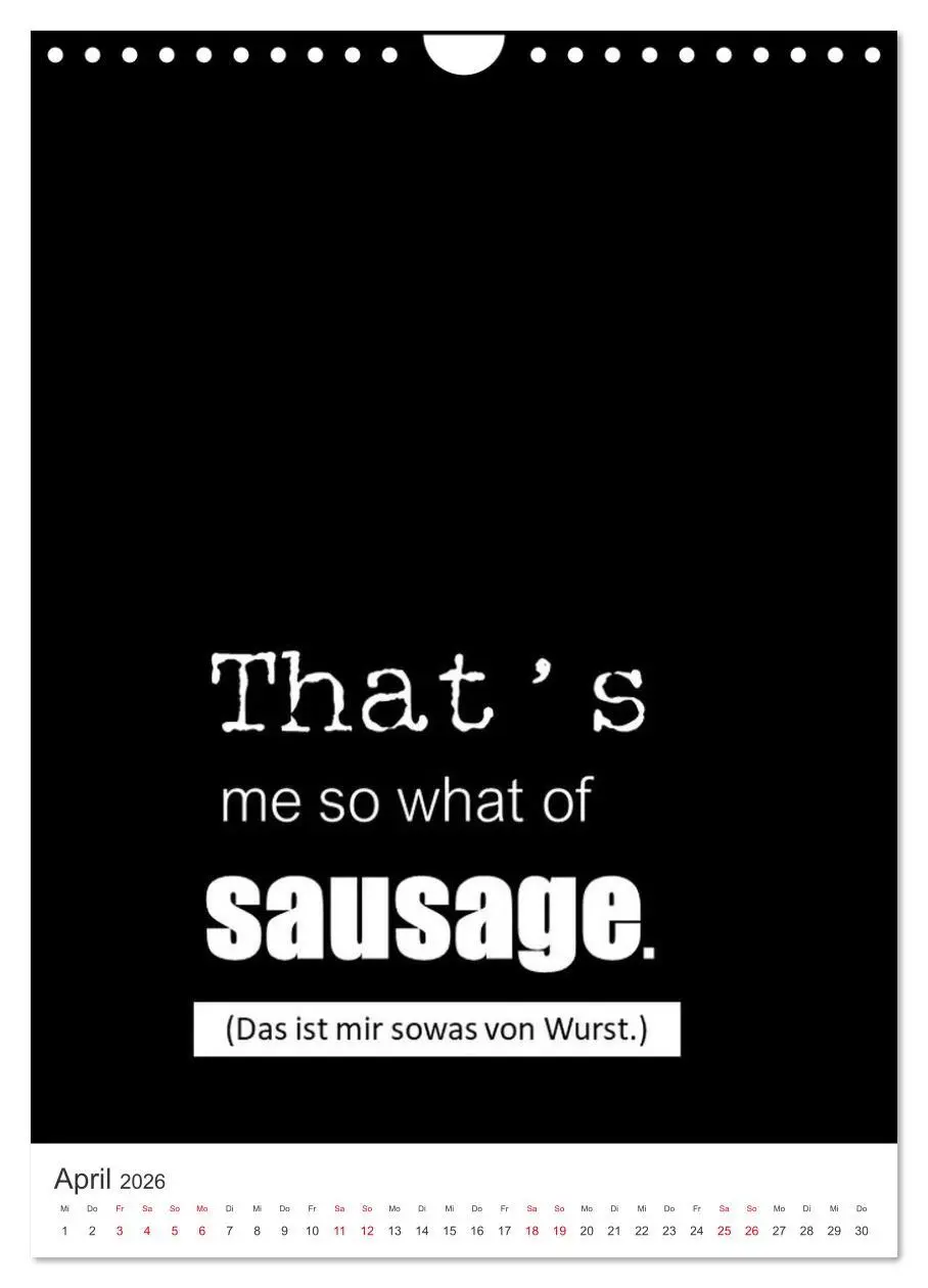 Bild: 9783516322828 | DENGLISCH durchs Jahr (Wandkalender 2026 DIN A4 hoch), CALVENDO...