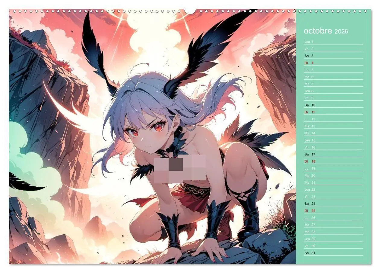 Bild: 9783516702828 | Mythes Sensuels - Déesses manga érotiques (Calendrier mural 2026...
