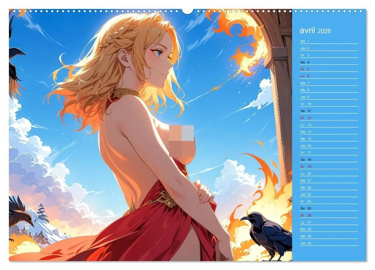 Bild: 9783516702828 | Mythes Sensuels - Déesses manga érotiques (Calendrier mural 2026...