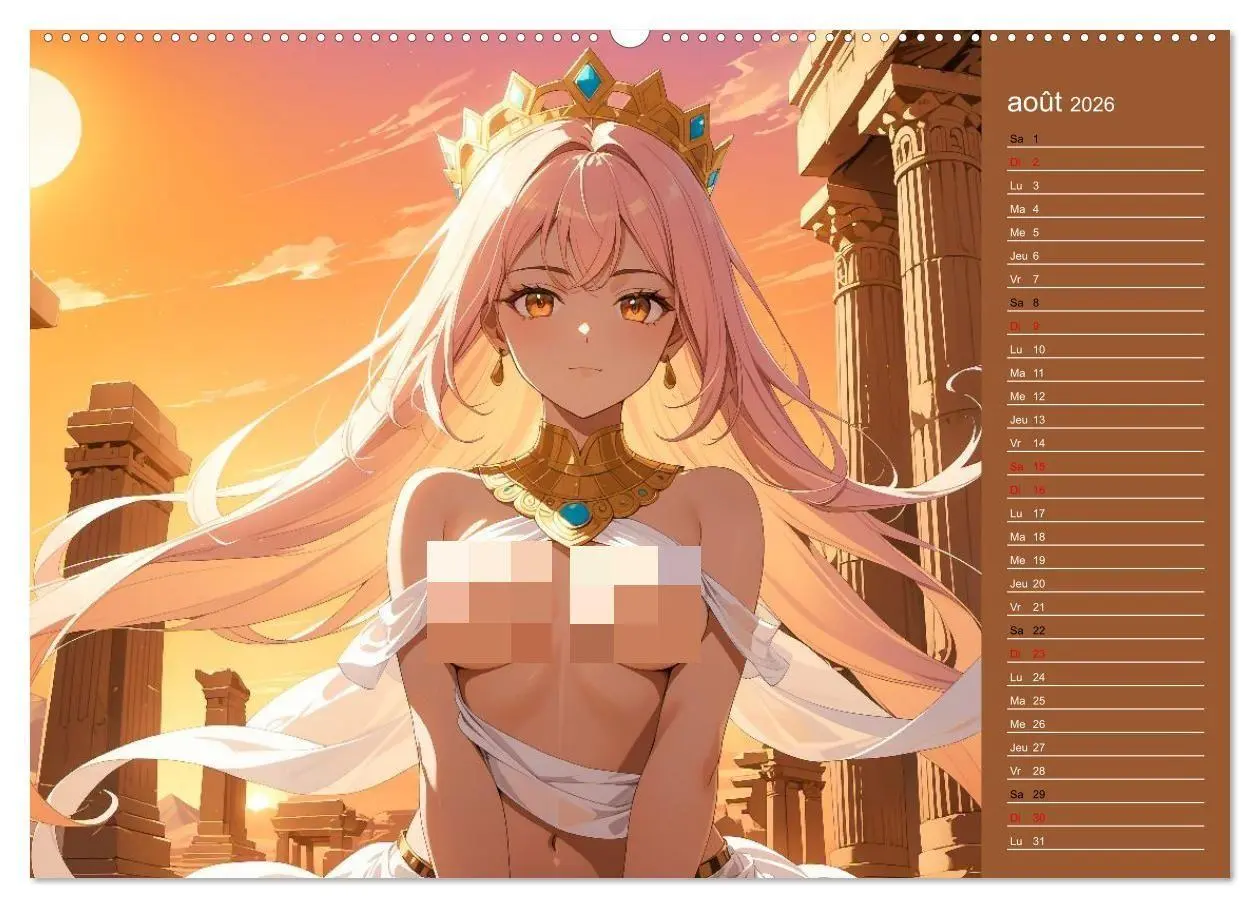 Bild: 9783516702828 | Mythes Sensuels - Déesses manga érotiques (Calendrier mural 2026...