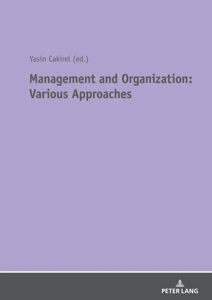 Management and Organization Various Approaches Kartoniert (TB)