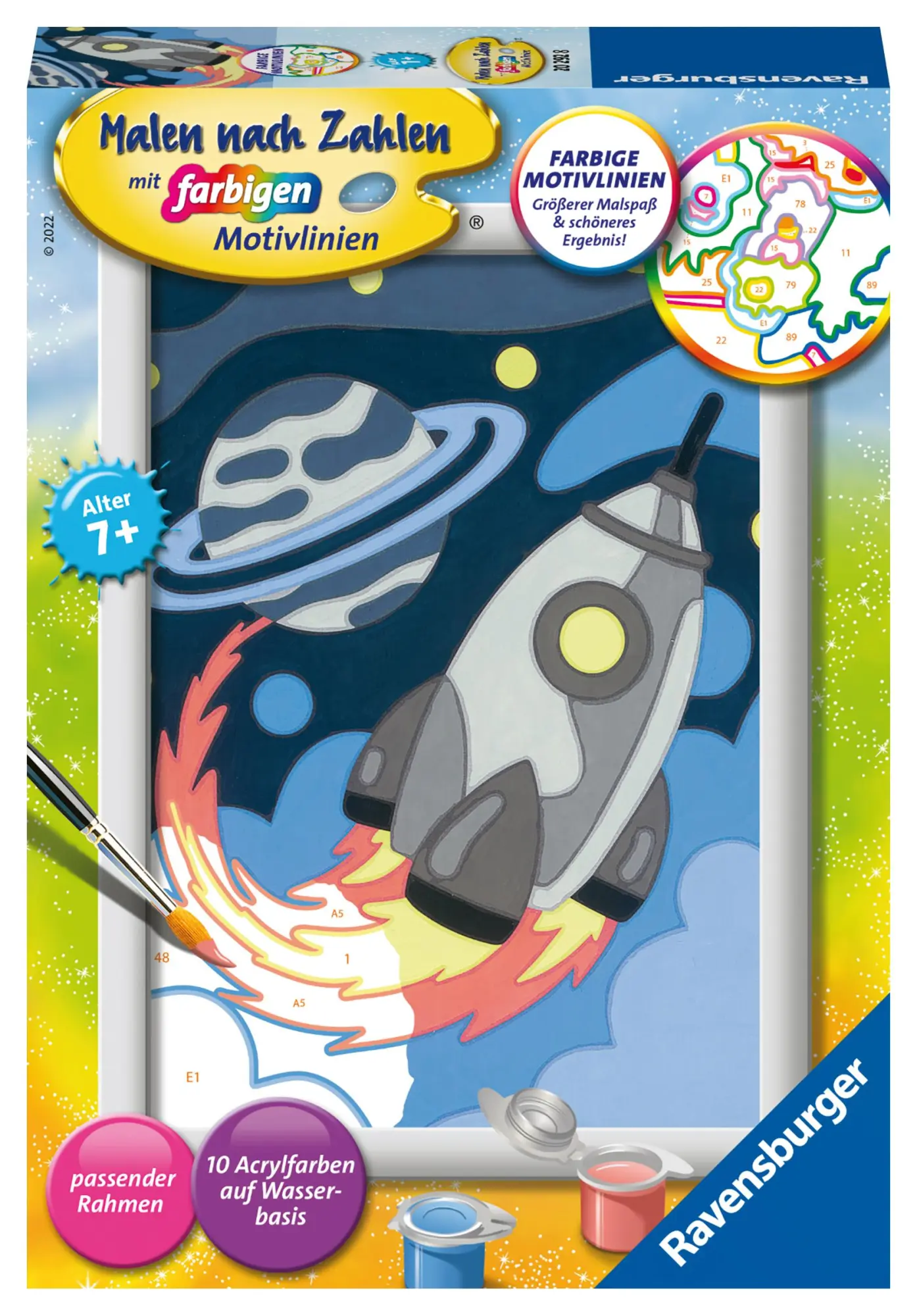 Cover: 4005556202928 | CreArt, Malen nach Zahlen Kinder - Weltraumabenteuer | Spiel | Deutsch