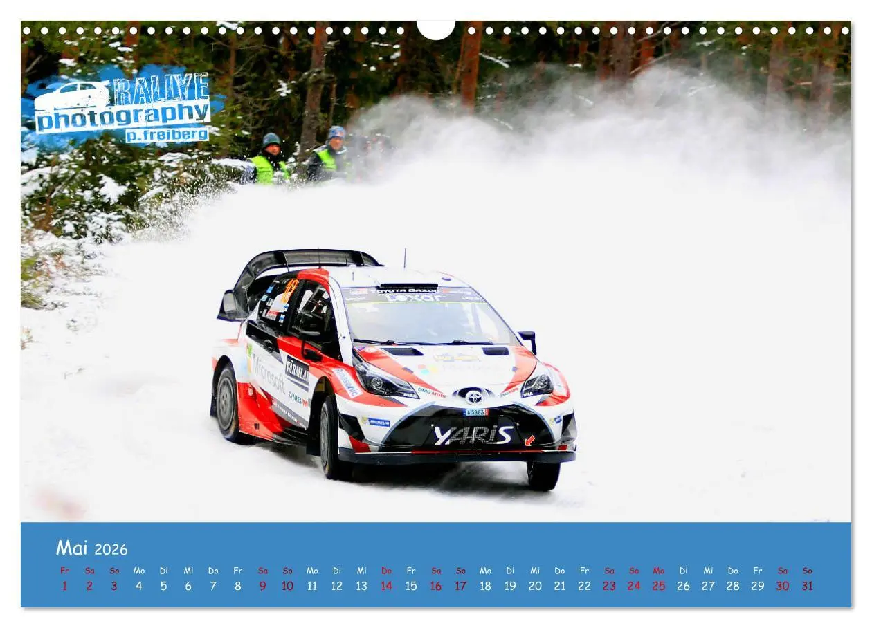 Bild: 9783457842928 | WRC Schweden White Open 2026 (Wandkalender 2026 DIN A3 quer),...