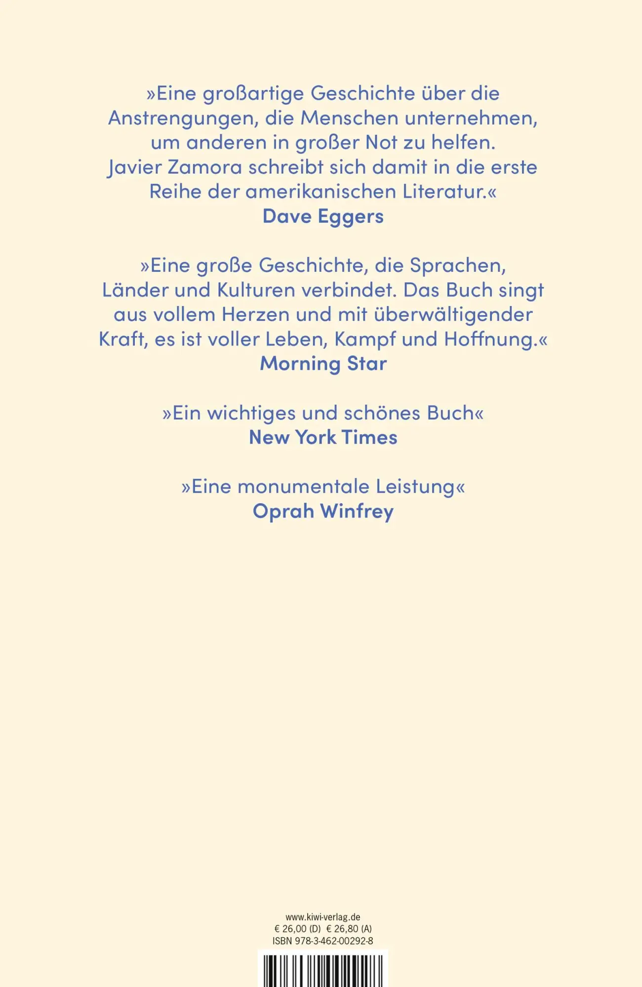 Rückseite: 9783462002928 | Solito | Eine wahre Geschichte | Javier Zamora | Buch | 496 S. | 2024