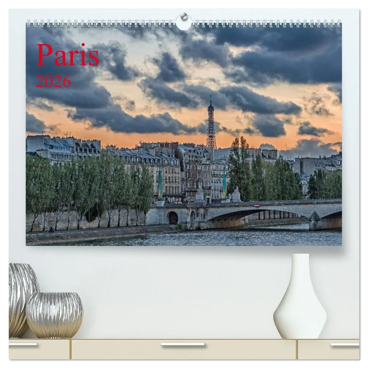 Cover: 9783516172928 | Paris (hochwertiger Premium Wandkalender 2026 DIN A2 quer),...