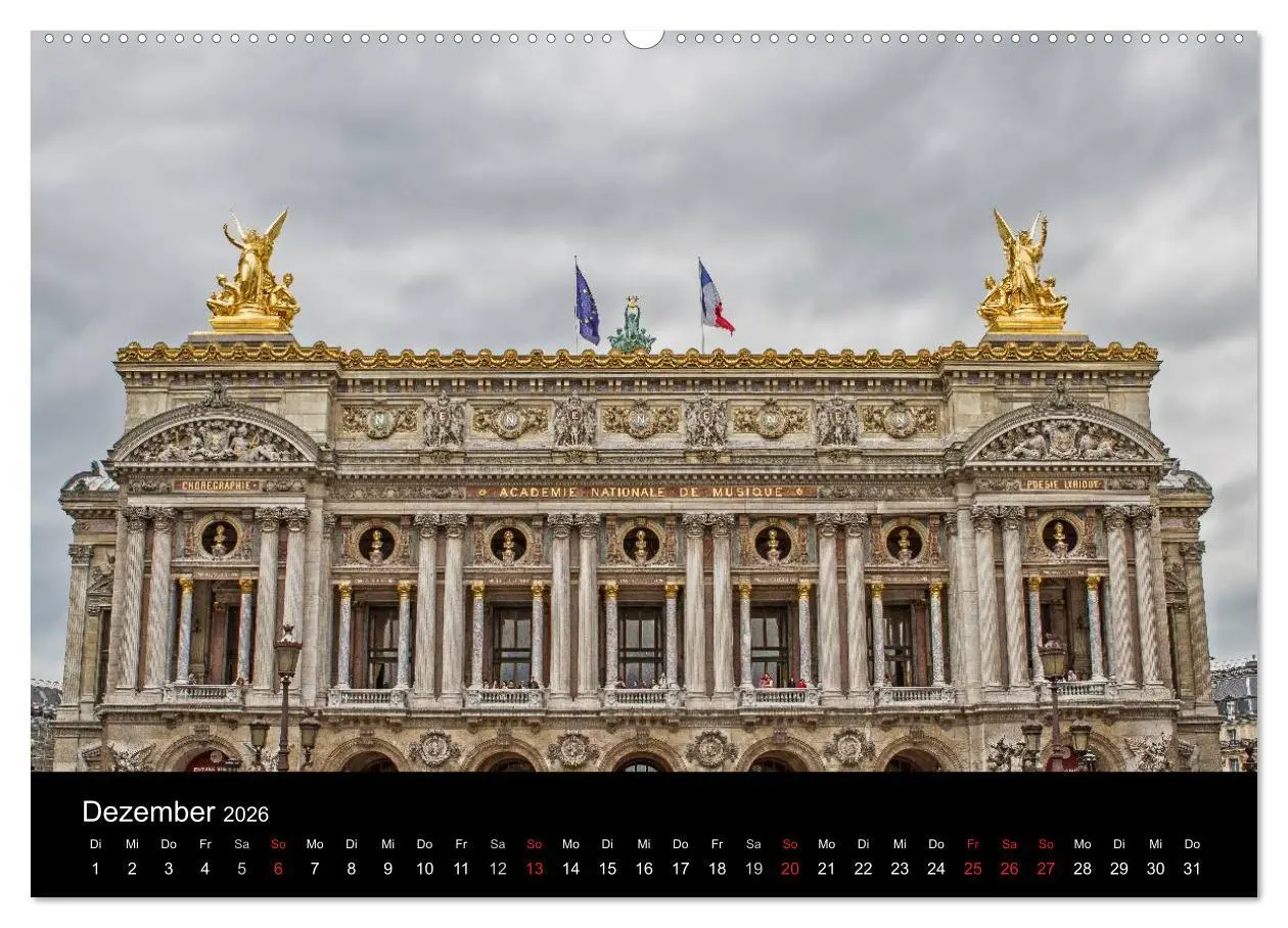 Bild: 9783516172928 | Paris (hochwertiger Premium Wandkalender 2026 DIN A2 quer),...