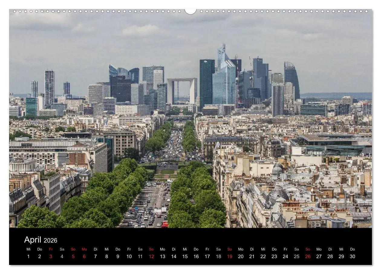 Bild: 9783516172928 | Paris (hochwertiger Premium Wandkalender 2026 DIN A2 quer),...