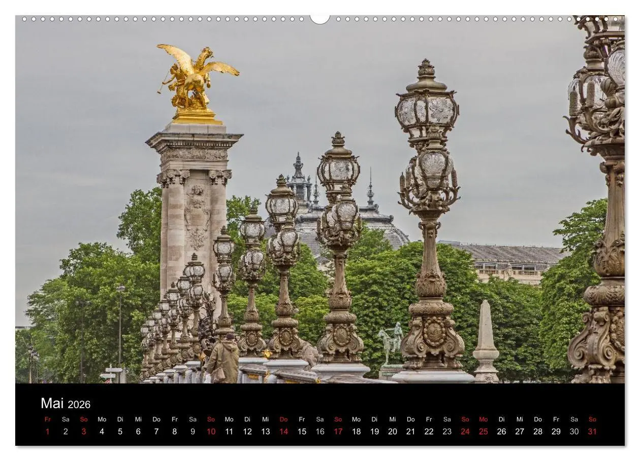 Bild: 9783516172928 | Paris (hochwertiger Premium Wandkalender 2026 DIN A2 quer),...