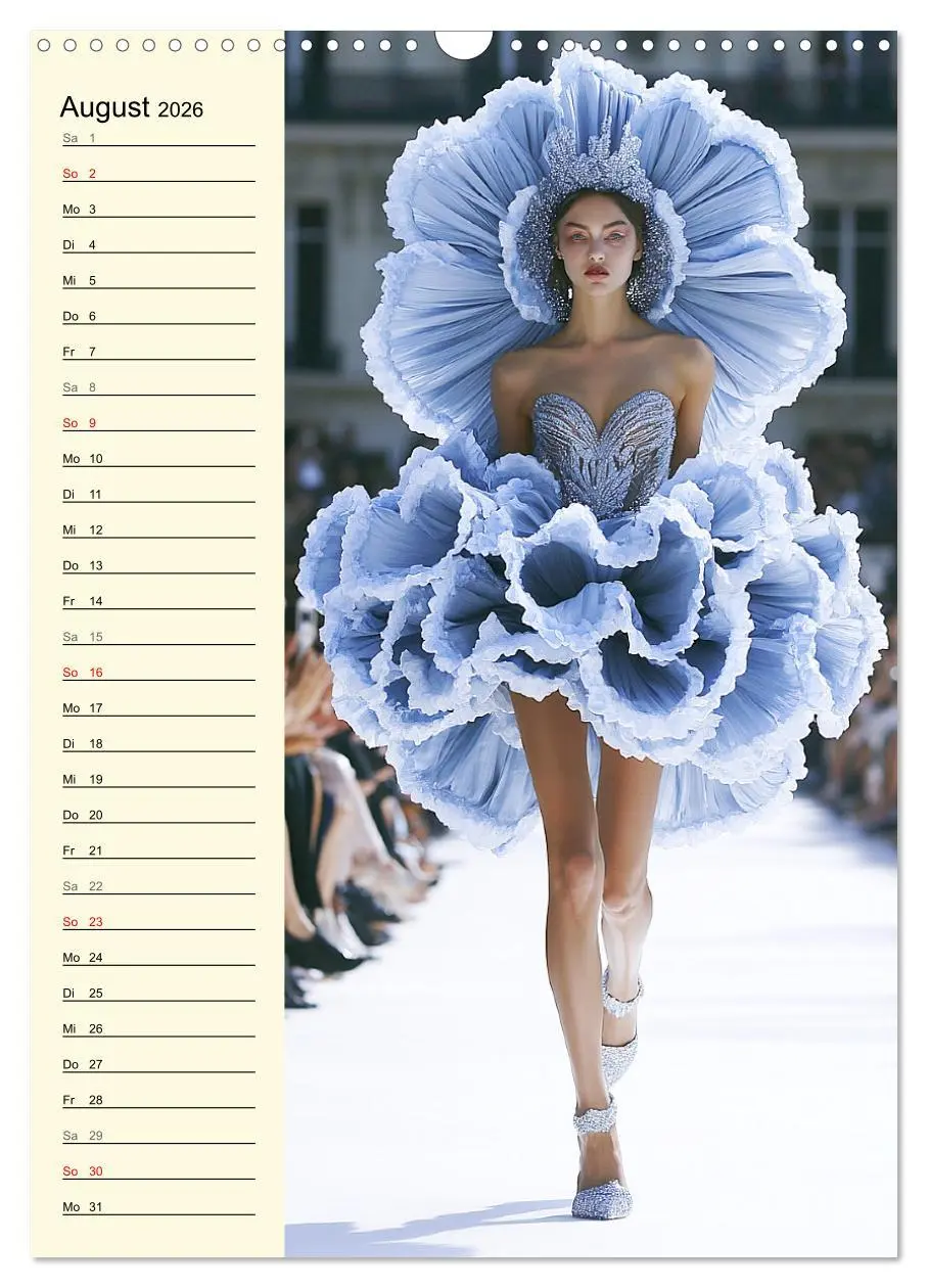 Bild: 9783516242928 | Blütenzauber. High Fashion auf dem Catwalk (Wandkalender 2026 DIN...