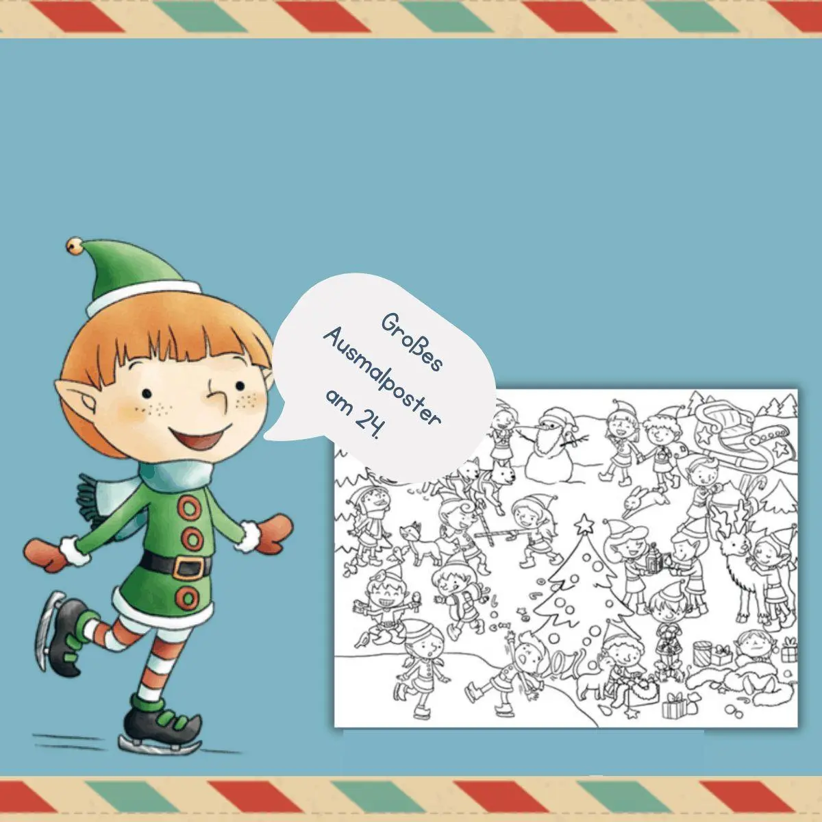 Bild: 9783735892928 | 24 Briefe vom Weihnachtsmann. Adventskalender-Post zum Basteln,...
