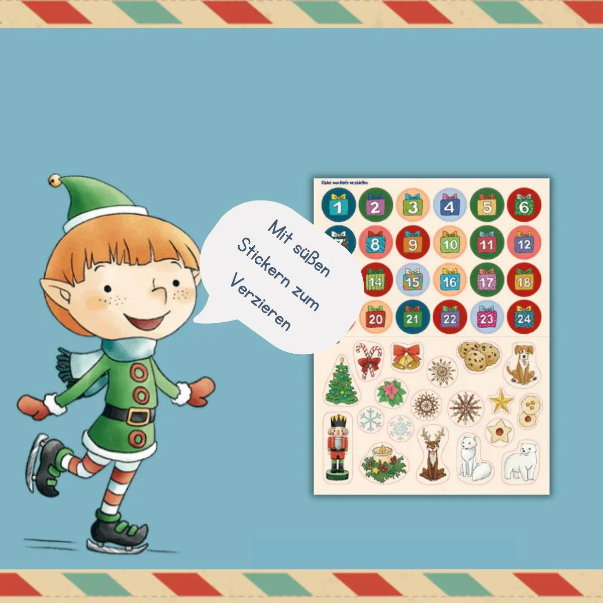 Bild: 9783735892928 | 24 Briefe vom Weihnachtsmann. Adventskalender-Post zum Basteln,...
