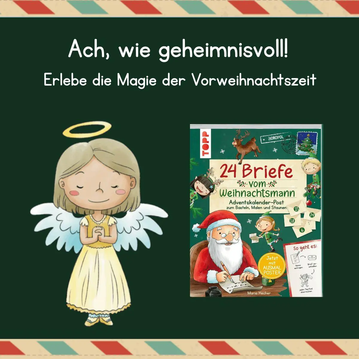 Bild: 9783735892928 | 24 Briefe vom Weihnachtsmann. Adventskalender-Post zum Basteln,...