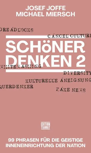 Cover: 9783893202928 | Schöner Denken 2 | Josef Joffe (u. a.) | Taschenbuch | 120 S. | 2022